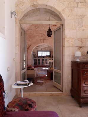 A view through the old parts of the trulli.