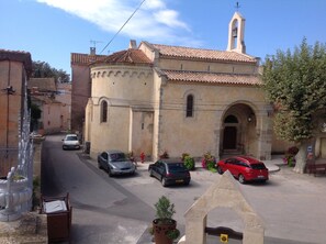 The Church facing the house- hence Place d'eglise!