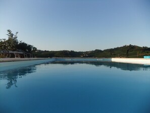 View from within pool (piscina)