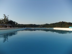 View from within pool (piscina)
