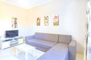 TV and sofa