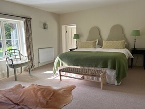 Agata bedroom in Monnington House with lovely views over south facing garden