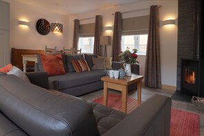 The open plan living area is perfect for socialising with family and friends.