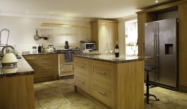Fully fitted kitchen with AGA cooker