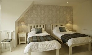 Master bedroom showing Twin beds