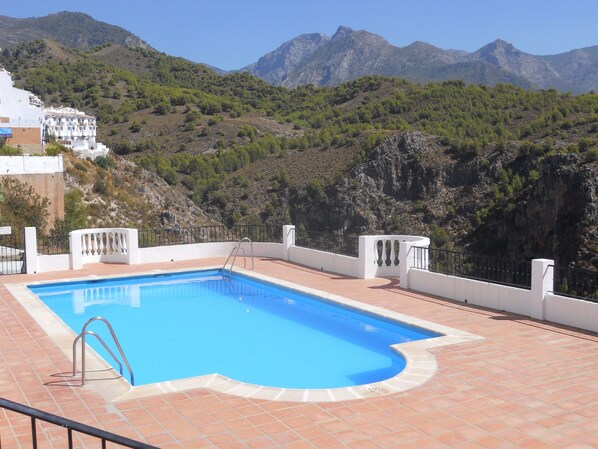 pool and mountain view