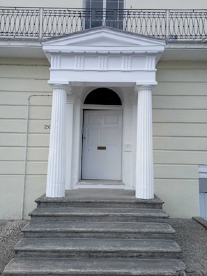 Original portico entrance.