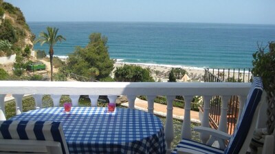Newly Refurbished 2 Bedroom Apartment with Sea Views over Nerja's Burriana Beach
