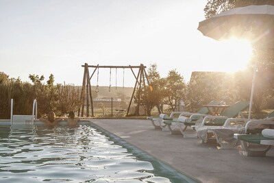 Haus von Alfazemas Garten und Pool mit Snooker