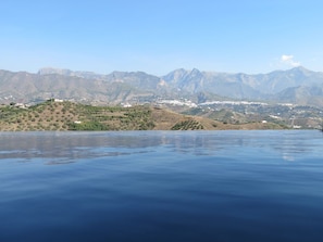 Frigiliana village from pool