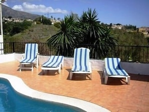 View of hills from the pool