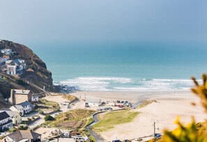 The Engine House and Porthtowan Beach