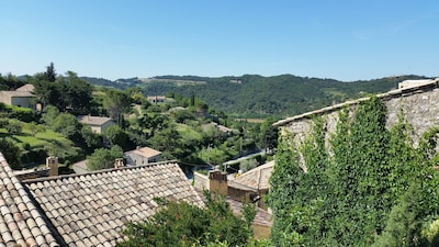 Bellamente restaurada casa de pueblo provenzal con terraza privada orientada al sur.