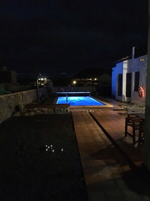 Pool at night