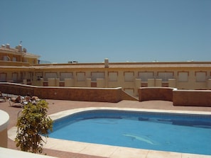 Pool view from apartment