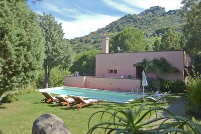 House with pool, sea views near Cefalu and Castelbuono and beach 10 minutes