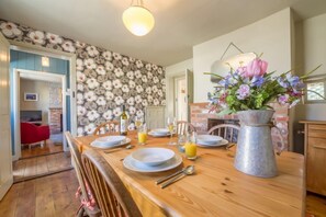 Ground floor: Dining room with door through to sitting room