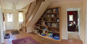 Hallway through to living rooms and stairs