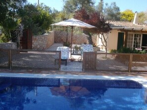One Side of  Patio and Pool