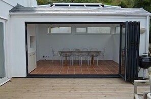 Dining Room with folding doors