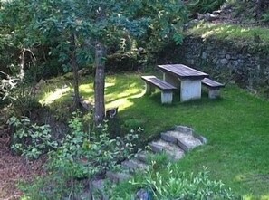 A private and peaceful garden with sun and shade
