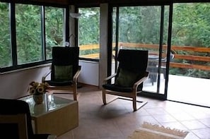 Beautiful tree top views from the lounge
