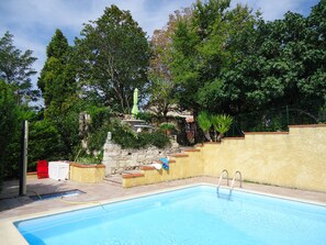 Terrace above the pool