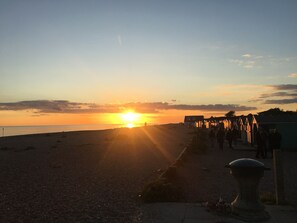 Sunset on the beach. 