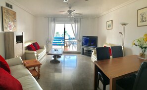 Spacious Living Room with wonderful views of Estepona Marina