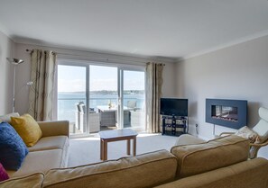 Comfortable seating on this large corner sofa