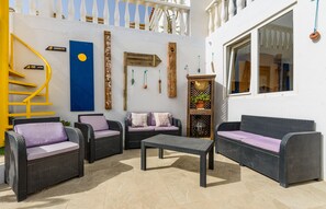 Main terrace seating area