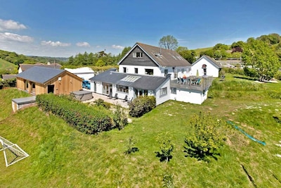 Gran casa de lujo con piscina climatizada, jacuzzi, cine cerca de la costa cerca de Shaldon