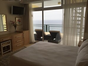 Sea view from master bedroom bed