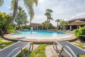 Swimming pool. BBQ at the bottom of the pool