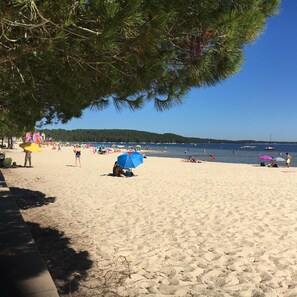 Lakeside beach