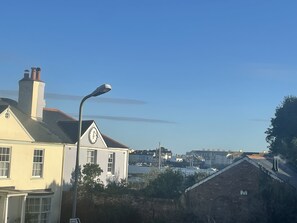 Beautiful blue sky day in Shaldon in January 2024
