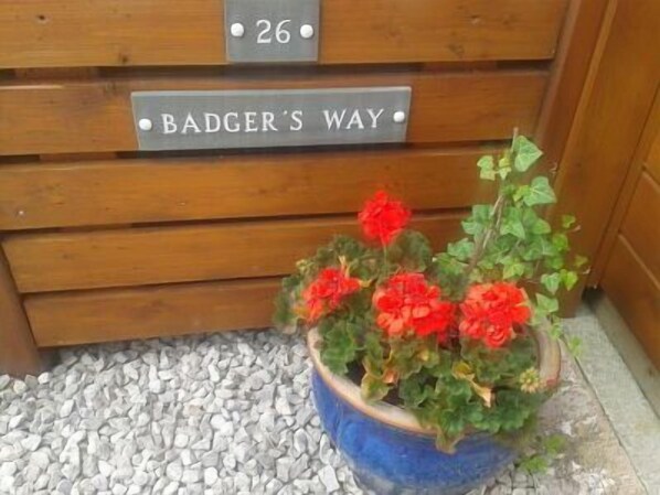 Our lodge name....for many years badgers have followed the route by our lodge.