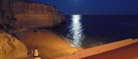 Benagil beach at night