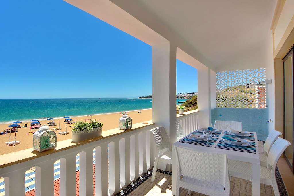 Terrace of a beachfront accommodation Algarve - Portugal