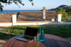 Veranda con vista mare