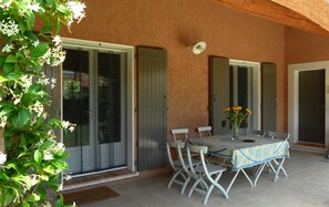 front patio, shaded