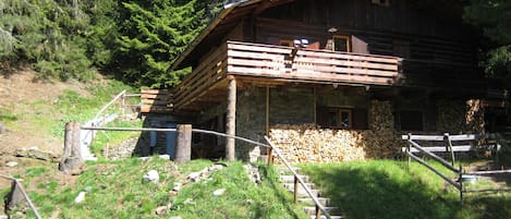 Hütte im Sommer