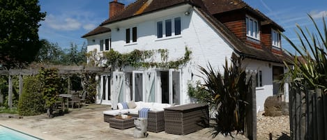 House, terrace, pergola and pool