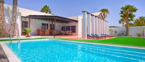 Heated Pool Area Overlooking Ocean