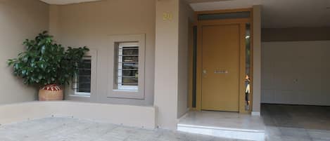 front door of building