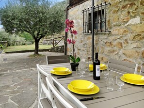 Dine al fresco on the terrace