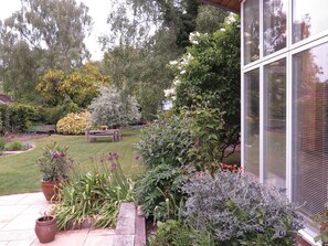 View from Garden Studio overlooking owners garden