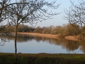 view from Master Bedroom, over Mill Lake