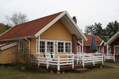 La casa está situada justo en el borde del Parque Nacional de Müritz