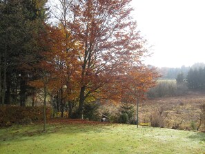 Terrassenblick im Herbst